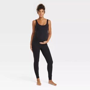 Isabel Maternity Seamless Long Unitard Maternity Jumpsuit - NWT Size XL